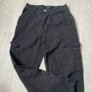 Womens Black Cargo Pants